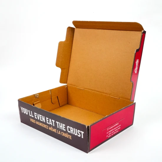 2023 Neuankömmling, preiswerte, maßgeschneiderte, recycelbare, individuelle Karton-Pizzaschachtel zum Verpacken